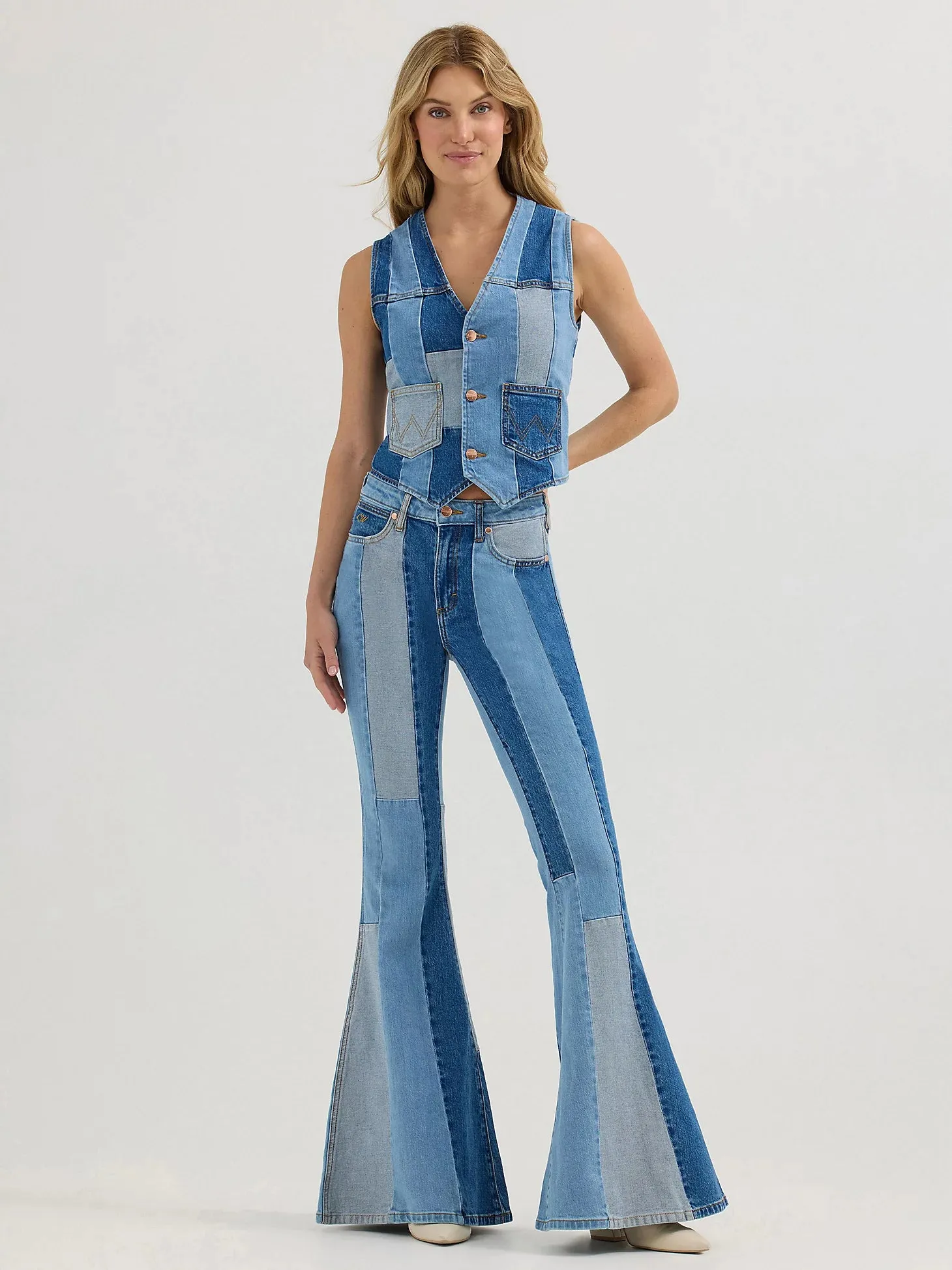 Women's Wrangler LW Patchwork Flare Jean
